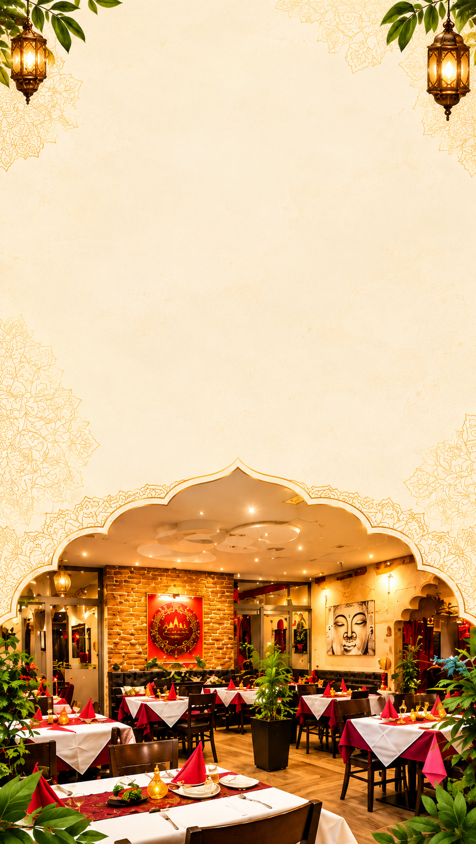 Gastraum des Namaste Restaurants